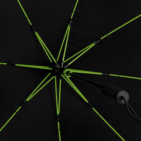 stormparaplu zwart lime groen stormaxi