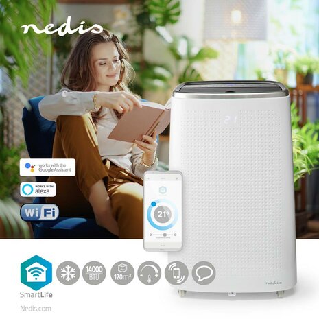 Nedis SmartLife WIFIACMB1WT14 Mobiele airconditioner functies