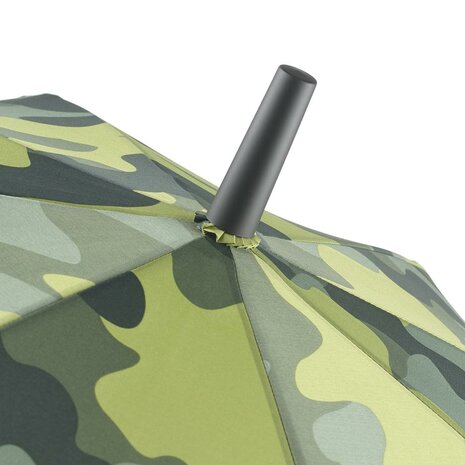 Fare Camouflage 1118 windproof stokparaplu groen punt