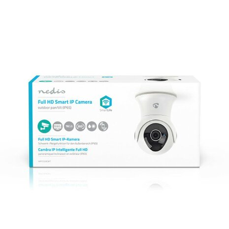 Nedis SmartLife camera voor buiten wit WIFICO20CWT voorkant verpakking doos