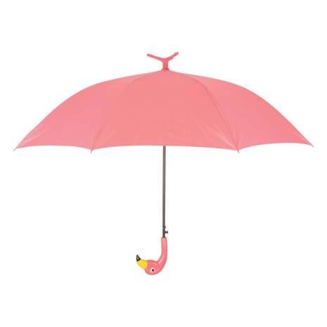 Esschert Design paraplu flamingo TP194 voorkant roze