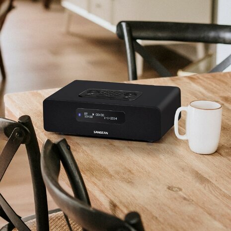 Sangean DDR-36 Black DAB+/FM-RDS digitale tafelradio met bluetooth aux zwart