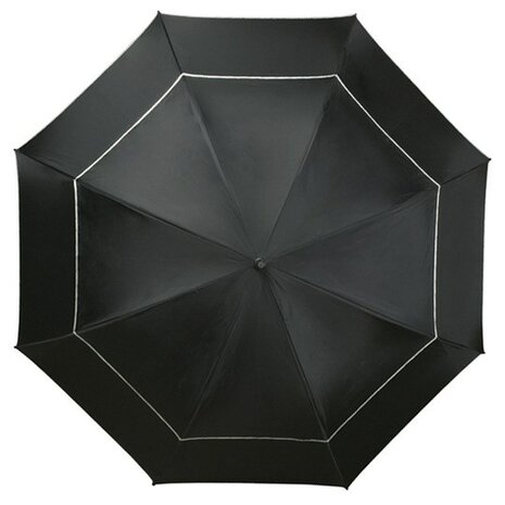 Falcone XXL windproof golfparaplu zwart GP-80-8120 bovenkant