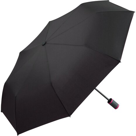 Fare Mini Style 5084 zakparaplu met handopening zwart magenta