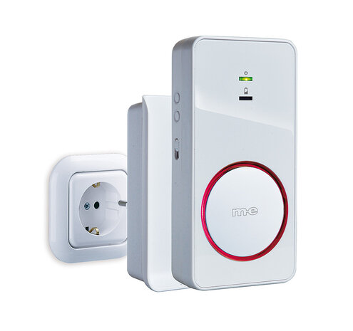 M-E BELL-281 draadloze deurbel met oplaadstation voor ontvanger 41152 ontvanger inductie