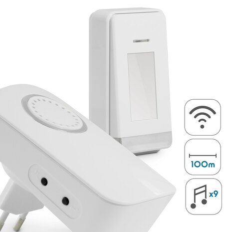 Avidsen 102438 draadloze en kinetische deurbel