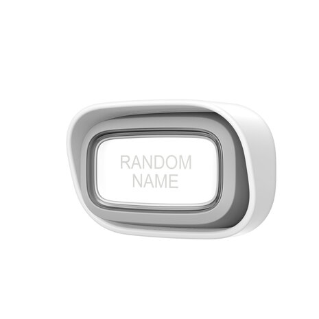 Extel diBi flash soft white draadloze deurbel 081738 voorzijde beldrukker