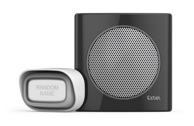 Extel diBi flash black draadloze deurbel 081736