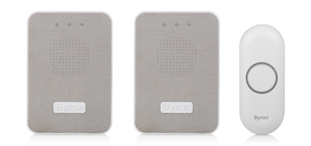 Byron DBY-22324 draadloze deurbel met twee ontvangers