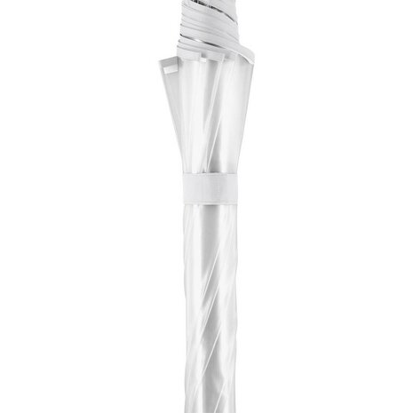 Fare Pure 7112 transparante paraplu met automatische opening wit