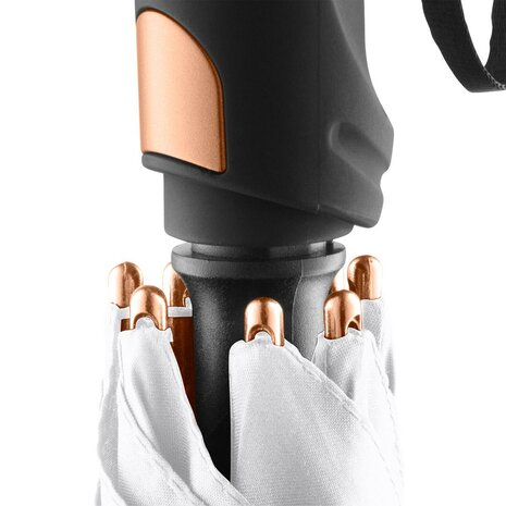 Fare Precious 7399 XL paraplu wit koper 133 centimeter