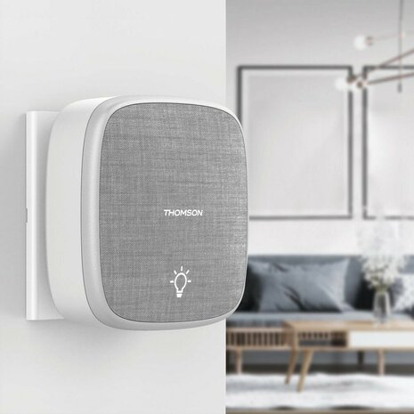 Thomson 513133 draadloze deurbel met kinetische knop en 4 plug-in ontvangers