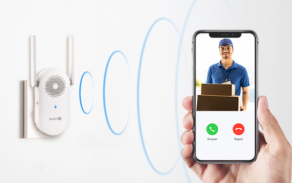Ezviz CH1 Smart Wi-Fi gong voor het stopcontact in verbinding met app