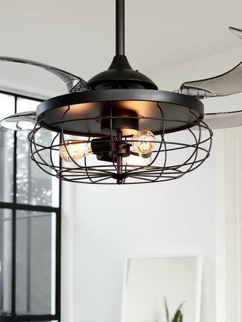 Beacon Fanaway Industri plafondventilator matzwart 122 cm 212920