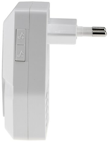 Pilota Porta draadloze deurbel 400 meter bereik + flitslicht ontvanger zijkant