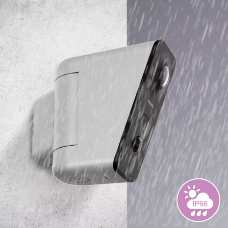 Philips WelcomeEye View Wi-Fi buitencamera FULLHD 2K weersbestendig IP66