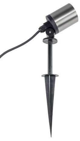Chilitec RVS tuinspot met grondpen IP65 230V zonder lichtbron met 1,5m kabel