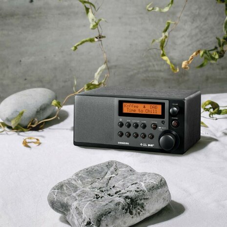 Sangean DDR-31+ DAB+/FM houten kast tafelradio met bluetooth zwart