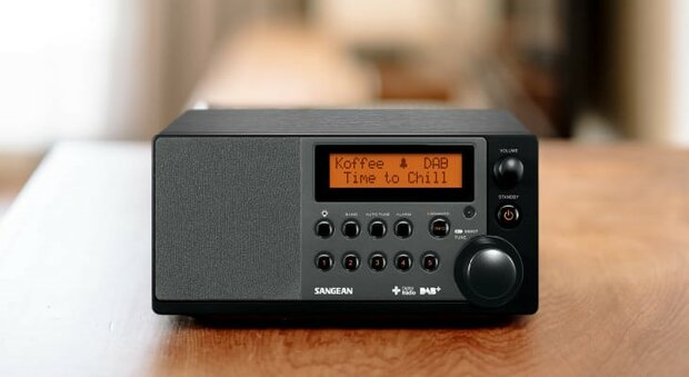 Sangean DDR-31+ DAB+/FM houten kast tafelradio met bluetooth zwart