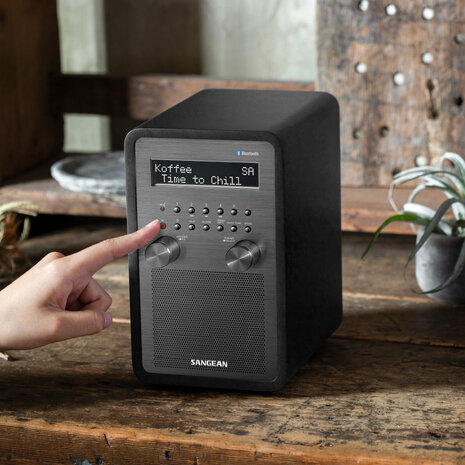 Sangean DDR-60BT DAB+/FM-RDS digitale stereo radio zwart met bluetooth