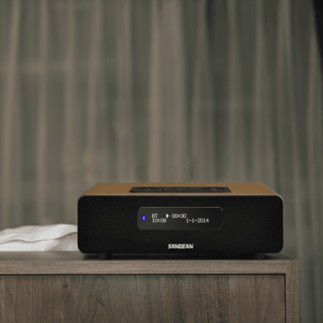 Sangean DDR-36 DAB+/FM-RDS digitale tafelradio met bluetooth aux zwart bruin