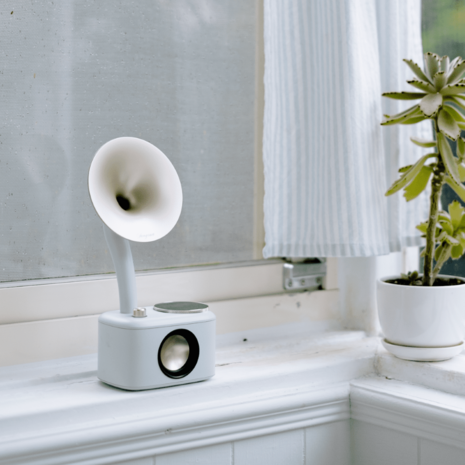 Sangean CP-100D Gramophone FM/DAB+ retro radio Minty-Gold&nbsp;met bluetooth en aux