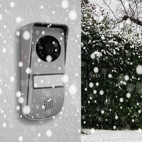 Avidsen 112266 bedrade intercom met camera weersbestendige buitenpost