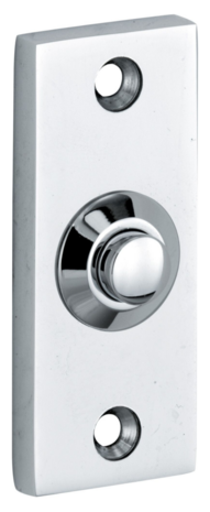 Artitec 95469 beldrukker rechthoekig glanzend chroom zilver