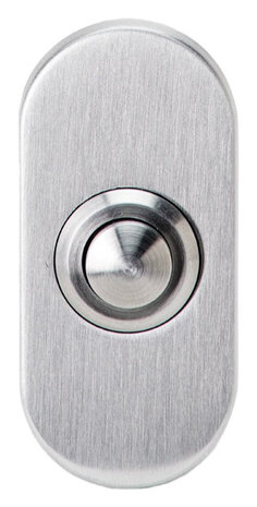 Artitec 93567 beldrukker ovaal rvs mat zilver