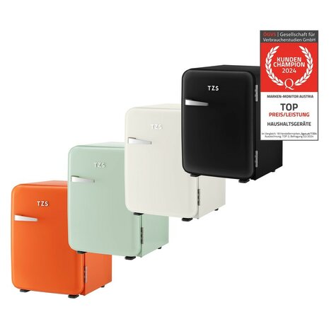 First Austria FA-5172-3-OR thermo-elektrische retro mini koelkast 40 liter oranje