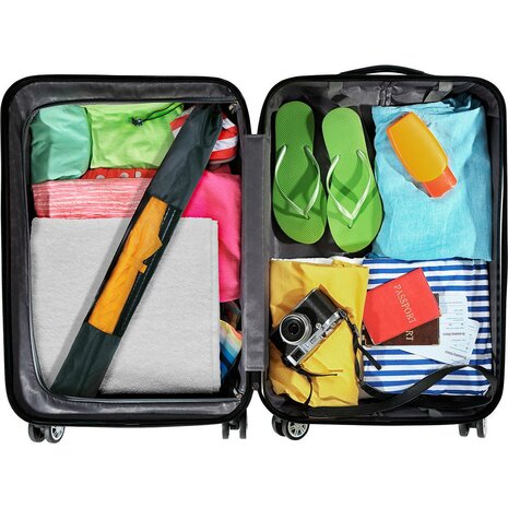 Fare Travelmate 6139 strandparasol en paraplu in &eacute;&eacute;n koffer