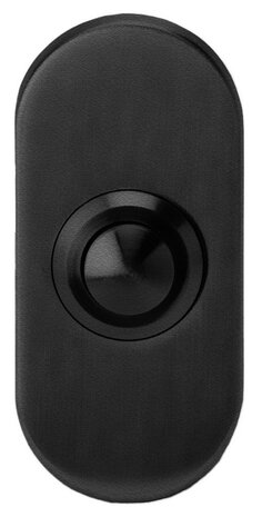 Artitec 93567BL beldrukker ovaal rvs mat zwart