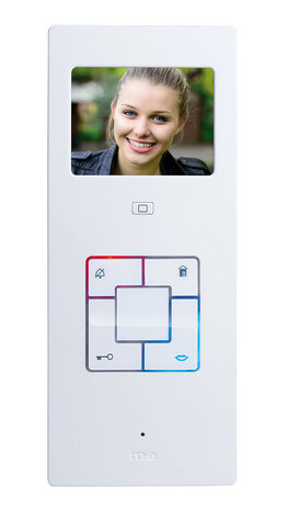 M-E Vistus VD ALU-6310 A video intercom deurbel met 1 beldrukker display scherm