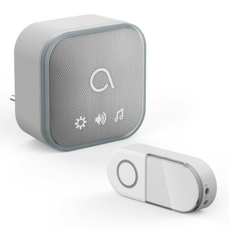 Avidsen 102512-4 Sona-T Plug-In draadloze deurbel met 4 ontvangers voor stopcontact