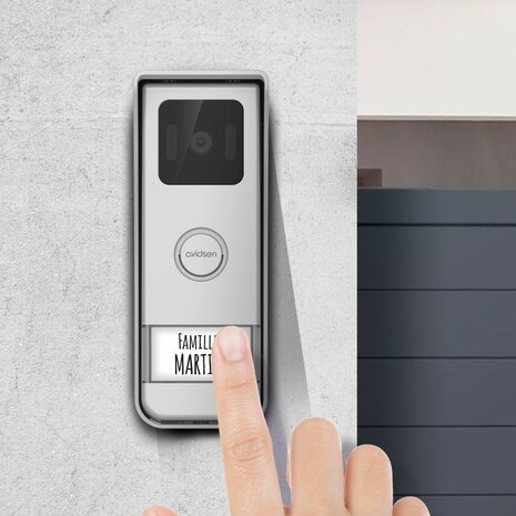 Avidsen 112296 Elia Solar Wave draadloze intercom met camera met scherm op zonne-energie