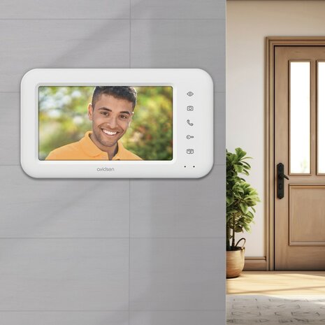 Avidsen 112296 Elia Solar Wave draadloze intercom met camera met scherm op zonne-energie