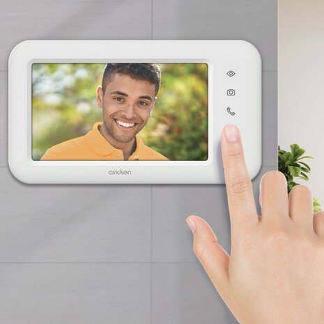 Avidsen 112296 Elia Solar Wave draadloze intercom met camera met scherm op zonne-energie