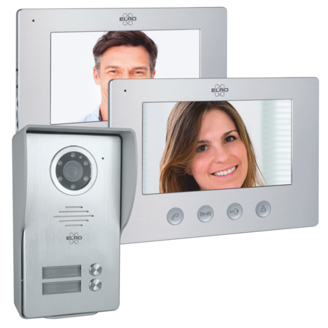 Elro DV4000-2 bedrade intercom deurbel met camera en 2 schermen