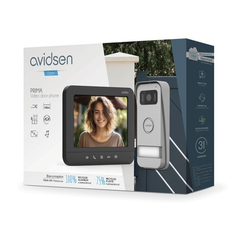 Avidsen 112300 Prima bedrade intercom met camera + scherm verpakking
