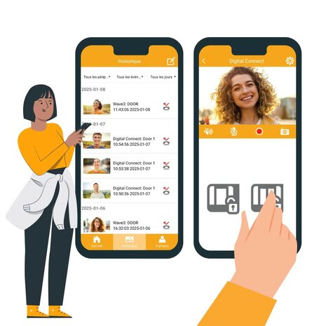 Extel 720335 Digital Connect bedrade video intercom app