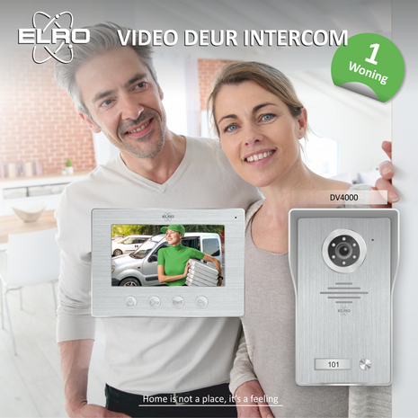 Elro DV4000 bedrade intercom deurbel met camera en videoscherm