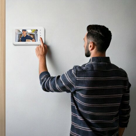 Avidsen 112302 Elia Smart 2 Wifi bedrade intercom met camera + app scherm