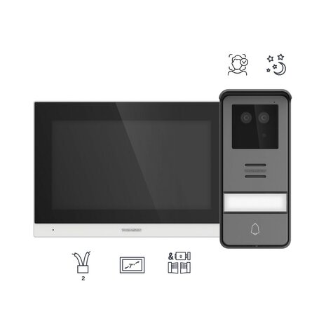 Thomson 512278 Smart Face bedrade video intercom met gezichtsherkenning