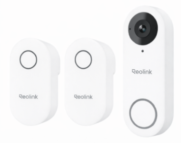 Reolink Smart 2K+ bedrade slimme wifi plug-in videodeurbel met 2 gongen - wit