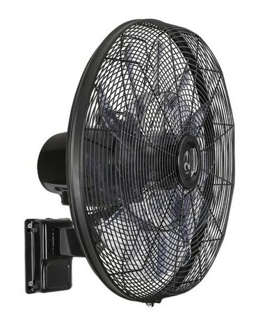 Casafan wandventilator Airos Eco Silent Wall SW zwart 51 cm