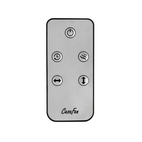 Casafan wandventilator Airos Eco Design Wall II TS titanium zilver 40 cm