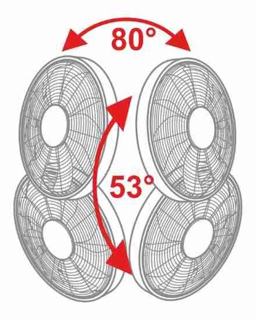Casafan wandventilator Airos Eco Design Wall II TS titanium zilver 40 cm