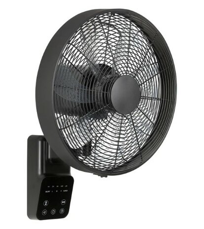 Casafan wandventilator Airos Eco Design Wall II SW zwart 40 cm