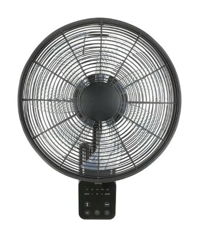 Casafan wandventilator Airos Eco Design Wall II SW zwart 40 cm