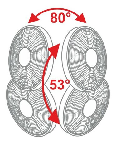 Casafan wandventilator Airos Eco Design Wall II SW zwart 40 cm